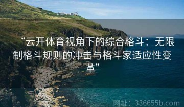 “云开体育视角下的综合格斗：无限制格斗规则的冲击与格斗家适应性变革”