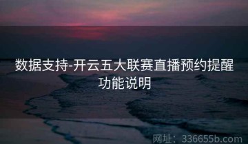 数据支持-开云五大联赛直播预约提醒功能说明