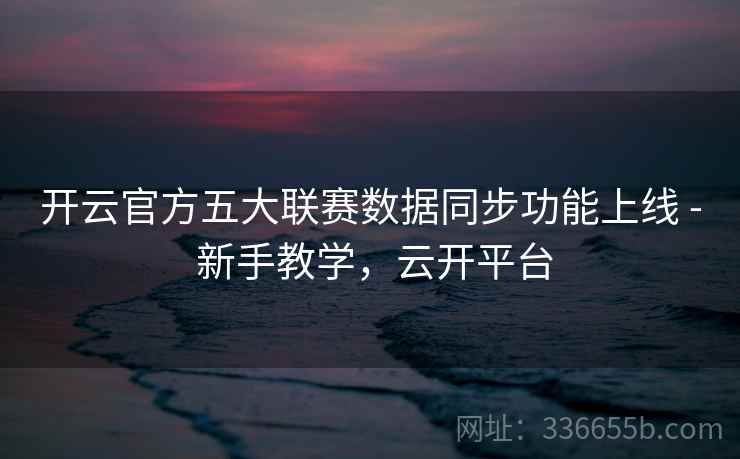 开云官方五大联赛数据同步功能上线 - 新手教学，云开平台