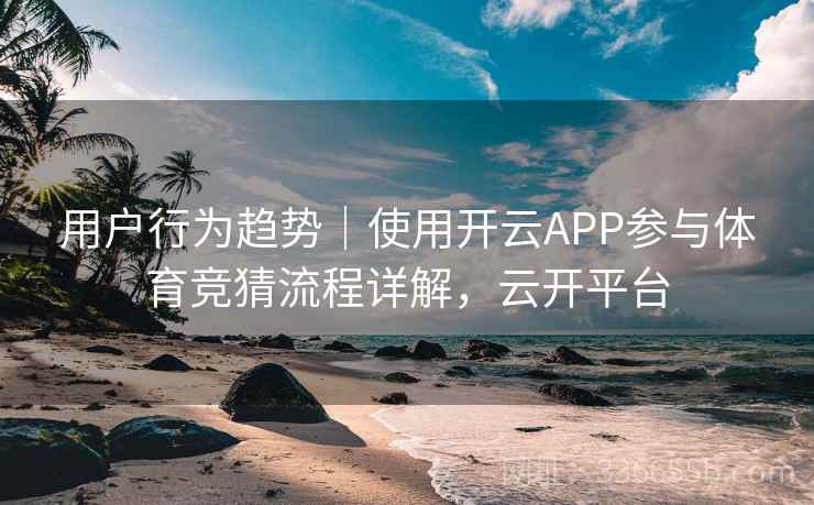 用户行为趋势｜使用开云APP参与体育竞猜流程详解，云开平台