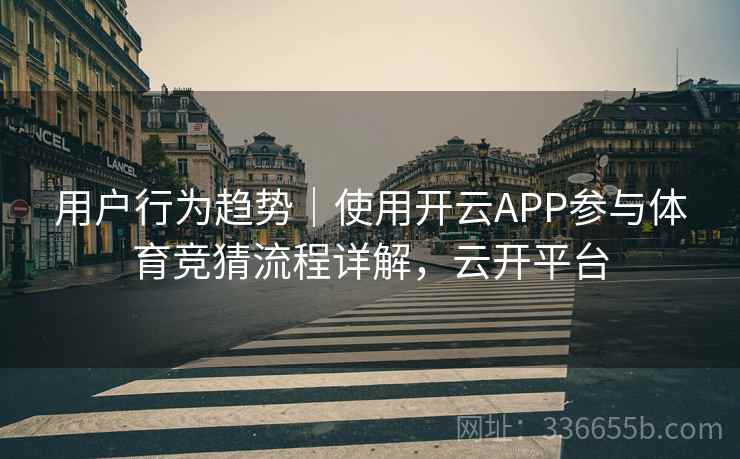 用户行为趋势｜使用开云APP参与体育竞猜流程详解，云开平台